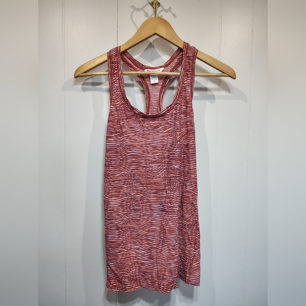 Athleta Ultimate Scoop Tank Top Size Small Red Racerback